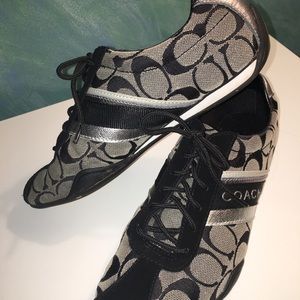 Coach Sneakers Jayme Signature Blk & Silver Shoes
